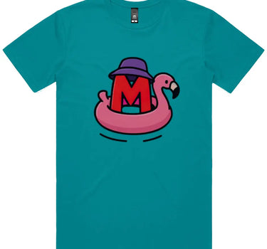 Inflatable Pink Flamingo Short Sleeve Staple T-Shirt