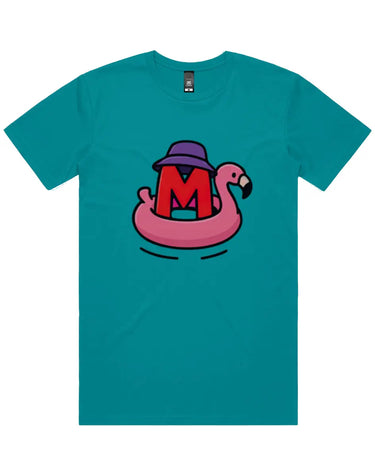 Inflatable Pink Flamingo Short Sleeve Staple T-Shirt