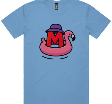 Inflatable Pink Flamingo Short Sleeve Staple T-Shirt