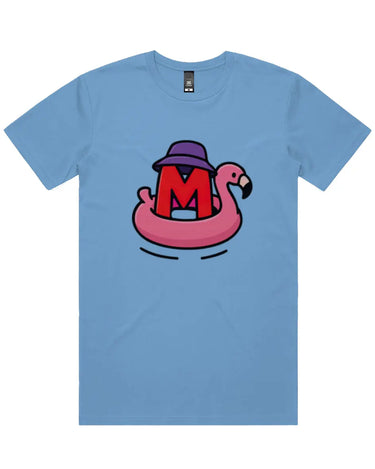 Inflatable Pink Flamingo Short Sleeve Staple T-Shirt