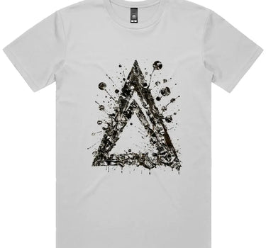 Melting Metallic Triangle Short Sleeve Staple T-Shirt - Mikey Yaw