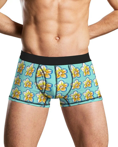 Men's Bolted Flower Underwear Inkedjoy