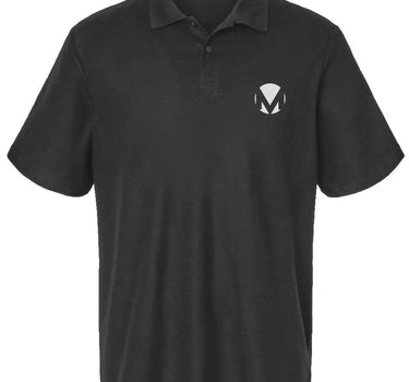 Monogram Cotton Black Pique Polo Short Sleeve Shirt Apliiq