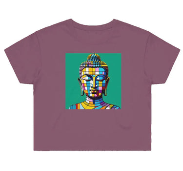 Mosaic Buddha Women's Street Crop T-Shirt