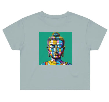 Mosaic Buddha Women's Street Crop T-Shirt