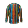 Painted Lines All Over Print Sweater Contrado