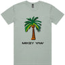 Palm Tree Monogram Short Sleeve Staple T-Shirt Apliiq