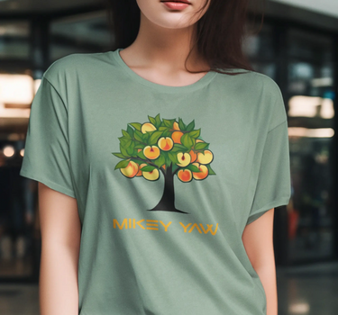 Peach Tree Monogram Short Sleeve Staple T-Shirt Apliiq