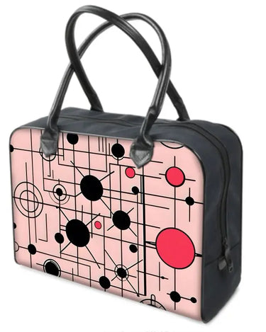 Pink Abstract Holdall Travel Bag Mikey Yaw