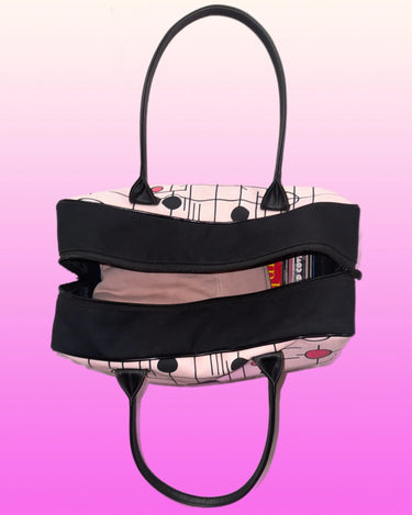 Pink Abstract Holdall Travel Bag Mikey Yaw