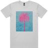 Pink Palm Tree short Sleeve Staple T-Shirt Apliiq