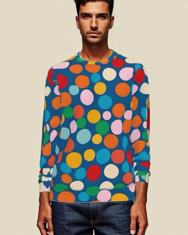 Polka Dots All Over Print Sweater Mikey Yaw