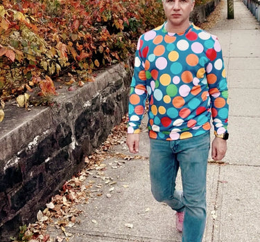 Polka Dots All Over Print Sweater Mikey Yaw