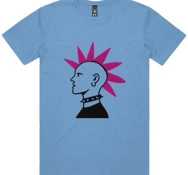 Profile of Punk Man Short Sleeve Staple T-Shirt