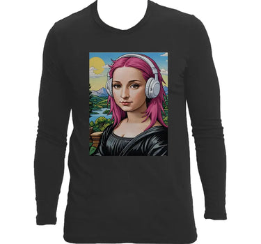 Punk Mona Lisa Long Sleeve T-Shirt - Mikey Yaw