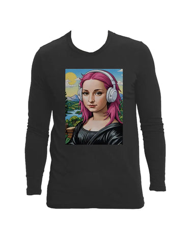 Punk Mona Lisa Long Sleeve T-Shirt - Mikey Yaw