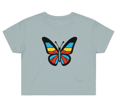Rebirth Butterfly Women's Street Crop T-Shirt