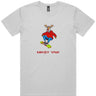 Reindeer Skateboarding Staple Holiday T-Shirt - Mikey Yaw