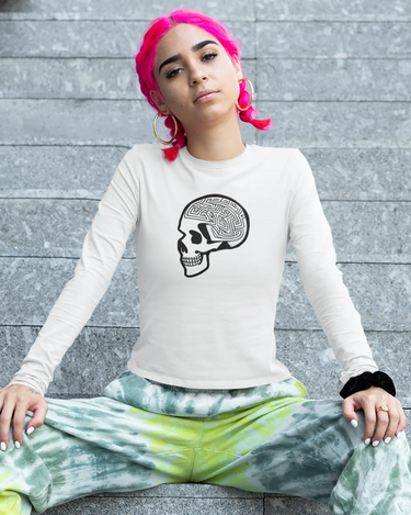 Skull Long Sleeve T-Shirt Apliiq