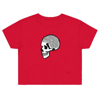 Skull Maze Women's Street Crop T-Shirt
