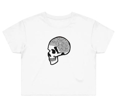 Skull Maze Women's Street Crop T-Shirt