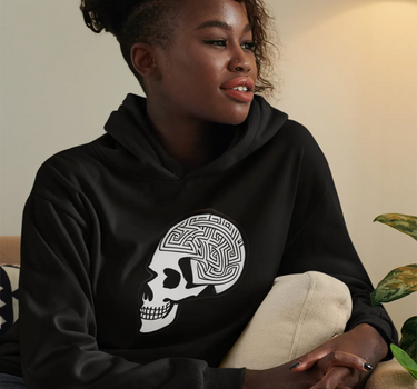 Skull Premium Heavyweight Hooded Sweatshirt Apliiq