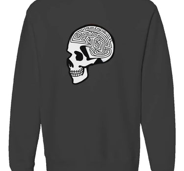 Skull Premium Heavyweight Non-Hooded Sweatshirt Apliiq