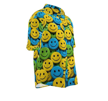 Smiley Face Button Up Shirt Contrado