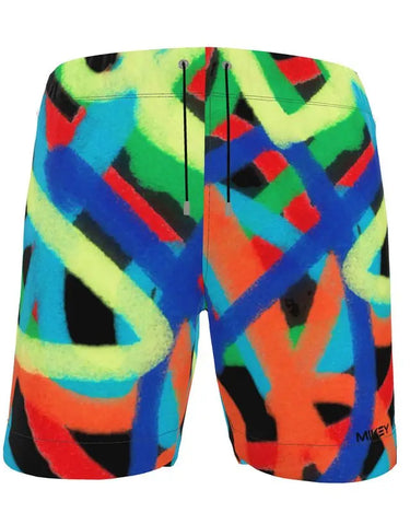 Spray Painted Lines Premium Swim Trunks Contrado