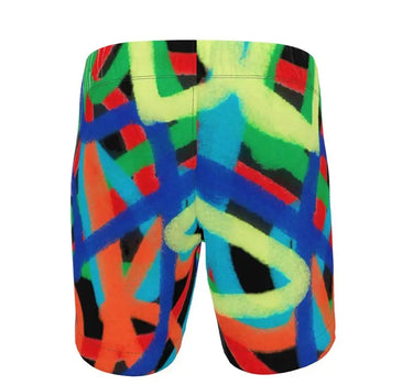 Spray Painted Lines Premium Swim Trunks Contrado