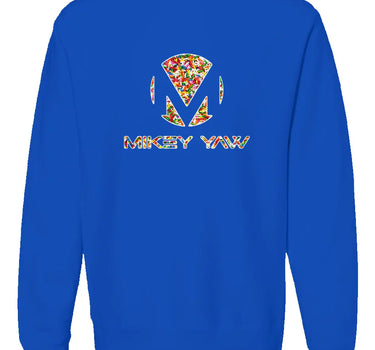 Sprinkles Monogram Blue Premium Heavyweight Non-Hooded Sweatshirt - Mikey Yaw