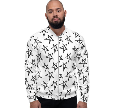 Star Doodles Unisex Bomber Jacket Mikey Yaw