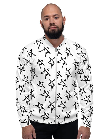 Star Doodles Unisex Bomber Jacket Mikey Yaw