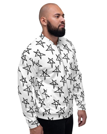 Star Doodles Unisex Bomber Jacket Mikey Yaw