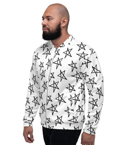 Star Doodles Unisex Bomber Jacket Mikey Yaw