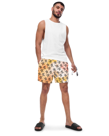 Men's Star Doodle Swim Trunks - Mikey Yaw