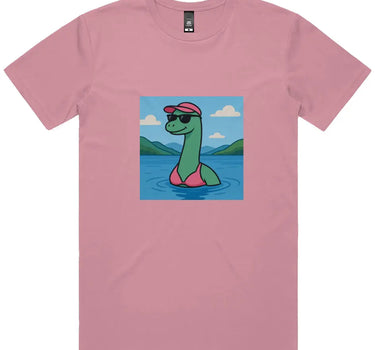 Sunbathing Loch Ness Monster Short Sleeve Staple T-Shirt