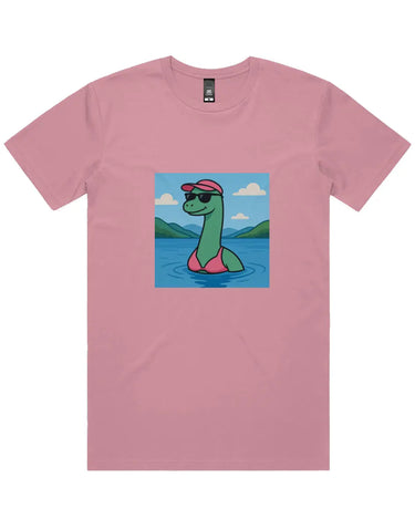 Sunbathing Loch Ness Monster Short Sleeve Staple T-Shirt