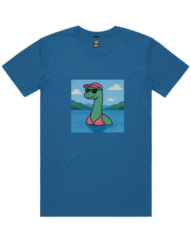 Sunbathing Loch Ness Monster Short Sleeve Staple T-Shirt