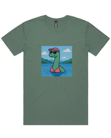 Sunbathing Loch Ness Monster Short Sleeve Staple T-Shirt