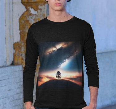 The Universe Long-Sleeve Crewneck T-Shirt - Mikey Yaw