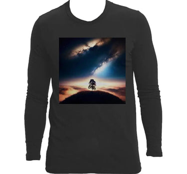 The Universe Long-Sleeve Crewneck T-Shirt - Mikey Yaw