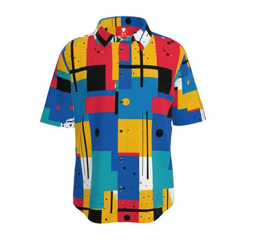 Throwback Abstract Button Down Shirt Contrado