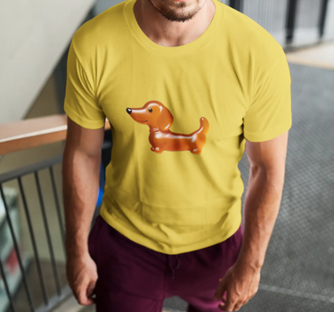 Weiner Dog Short Sleeve Staple T-Shirt Mikey Yaw