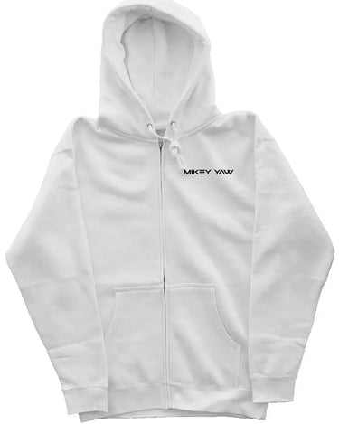 White Liberty Zipper Hoodie - Mikey Yaw