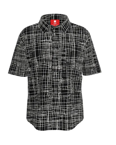 White Lines Button Up Shirt Contrado