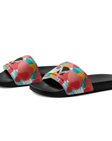 Women's Tropical Abstract Design Slides Mikey Yaw