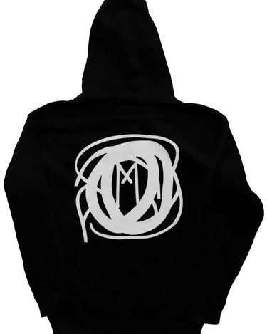 Zipper Hoodie with Abstract Graphic - Mikey Yaw