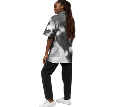 Black and White Unisex Button Down Shirt - Mikey Yaw