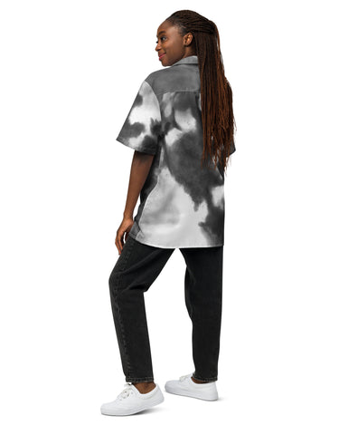 Black and White Unisex Button Down Shirt - Mikey Yaw